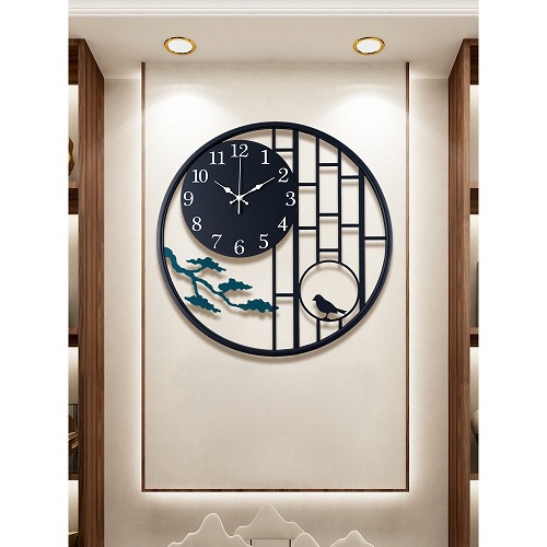 Đồng hồ treo tường gỗ chim én, đồng hồ treo tường trang trí phòng ngủ phòng khác quán cafe (Tặng Kèm Pin)