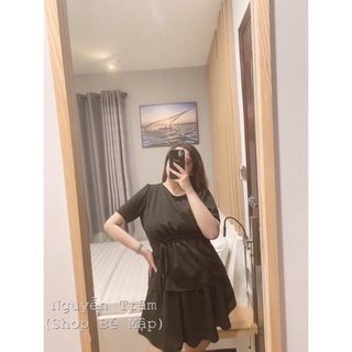 Áo peplum tay con rút dây xéo bigsize 65-85kg