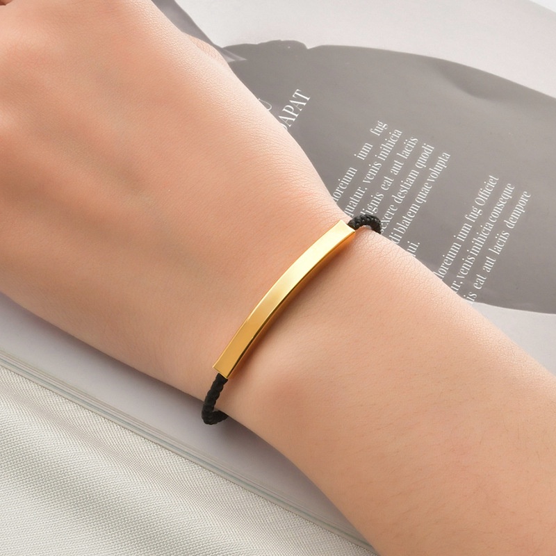 Vòng Đeo Tay ECGIFT BR007 Bằng Thép Không Gỉ Điều Chỉnh Tùy Ý Dành Cho Cặp Đô