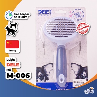 Lược chải lông răng ống dày siêu bền cho chó mèo Dele