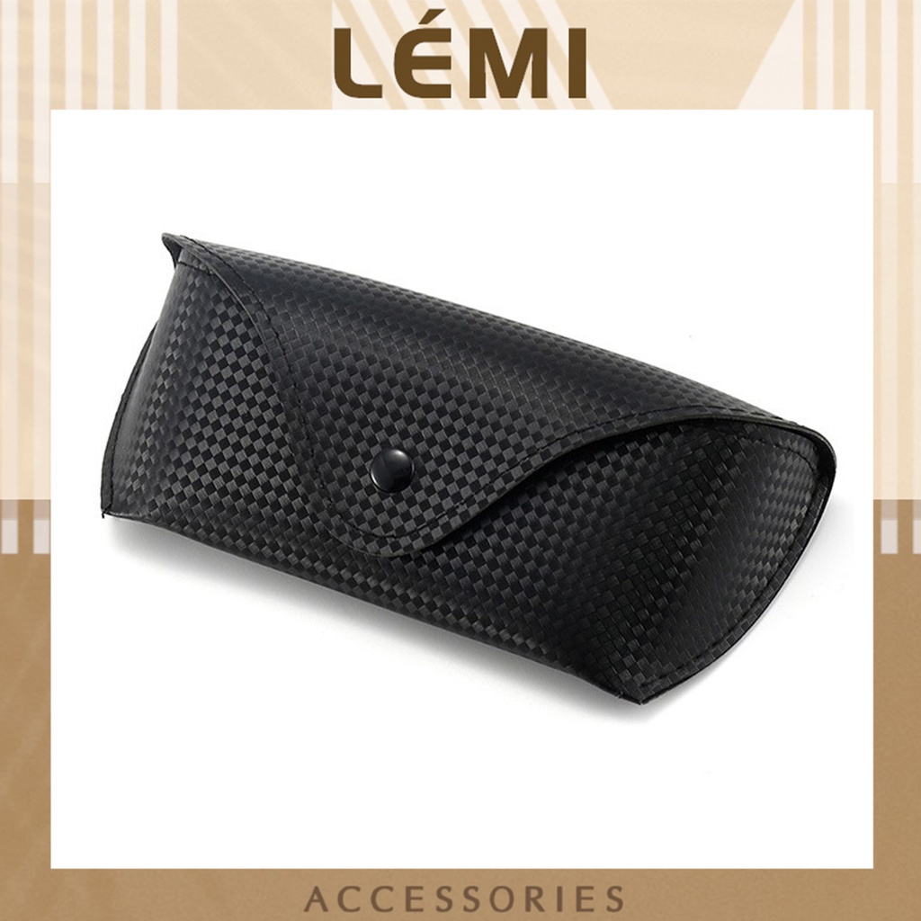 Hộp đựng kính có nót nhung mềm dáng cứng khuy bấm chắc chắn, Lémi Accessories