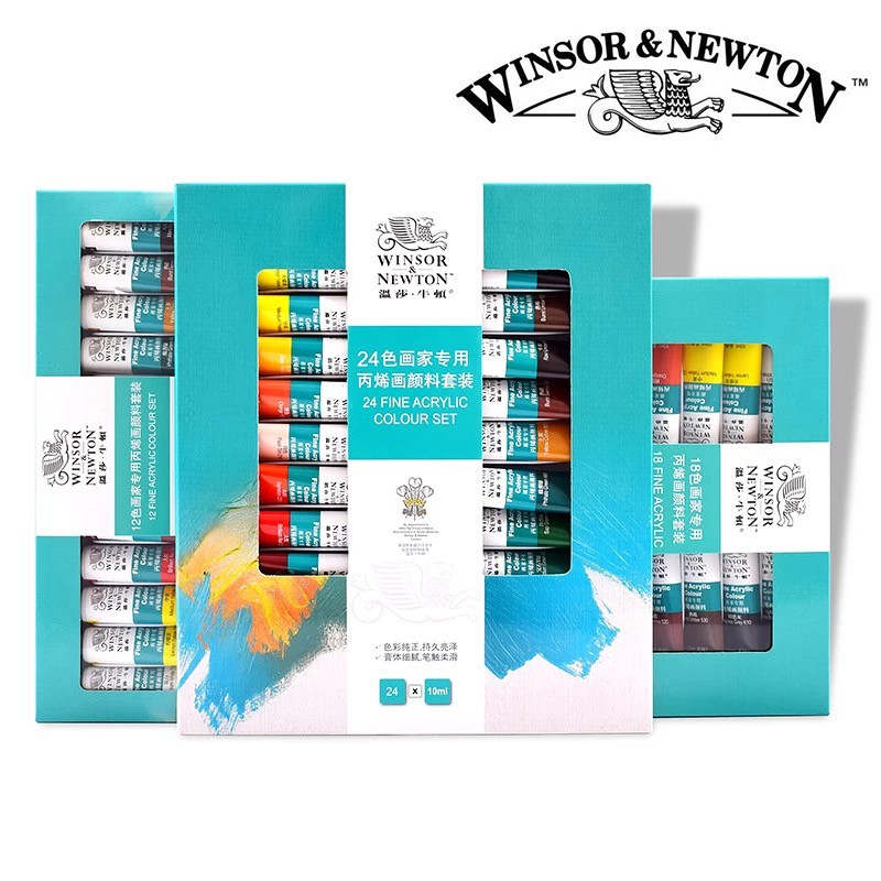 Màu Acrylic Winsor n Newton tuýp 24 màu x 10ml