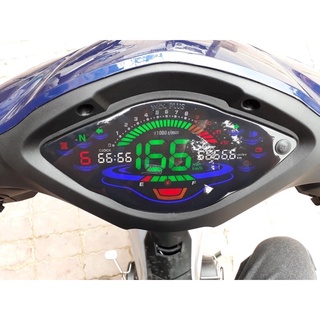 Đồng Hồ Điện Tử 2022 PLUS Gắn Wave S - Alpha - RS - 50cc Full LED LCD