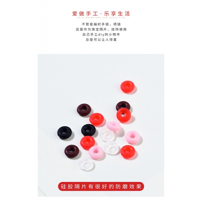 Vòng Tay Cao Su Cố Định Hạt Ngọc Trai Bằng Silicon Trong Suốt Chống Mòn Diy