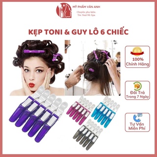Kẹp mỏ vịt, kẹp cá sấu Toni & Guy lô 6 cái làm tóc cố định tóc khi nhuộm chuyên dụng cho thợ cắt tóc - myphamvananh