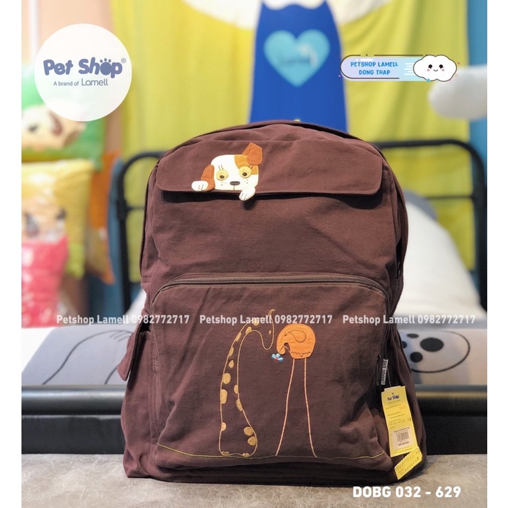 Balo đi chơi, đi học, dạo phố PETSHOP DOBG 032 - Nâu