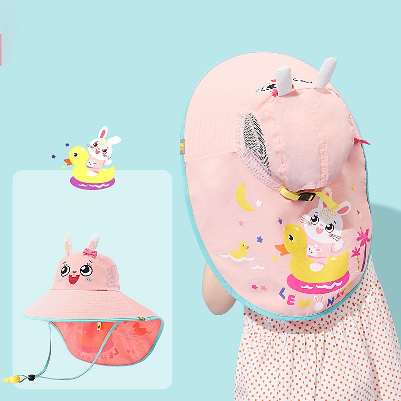 Nón Tai Bèo Vành Rộng Thoáng Khí Thời Trang Mùa Hè Cho Bé