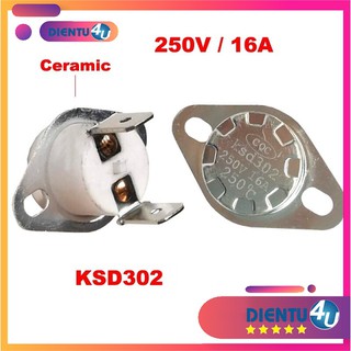 Rơ Le Nhiệt KSD302 40°C - 300°C 250VAC 16A Thường Đóng