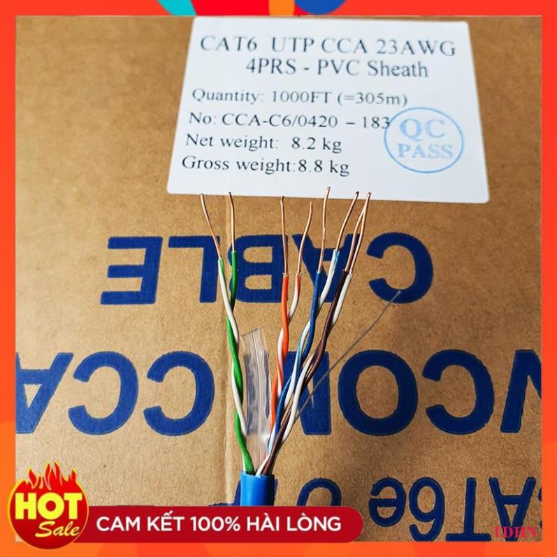 [Hãng] Cáp mạng VCOM cat 6 bấm sẵn 2 đầu 150m 140m 130m 120 110m100m