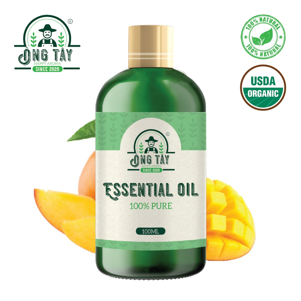 Tinh dầu hữu cơ Organic Xoài ÔNG TÂY mẫu thử 100ml.