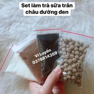 Set làm trà sữa trân châu đường đen