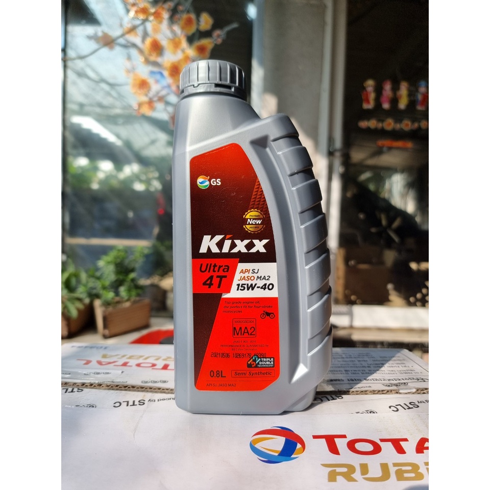 Nhớt xe máy Kixx Ultra 4T 15W-40 chính hãng