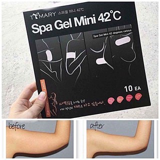 Miếng dán tan mỡ bắp tay đùi và eo spa gel mini 42°c