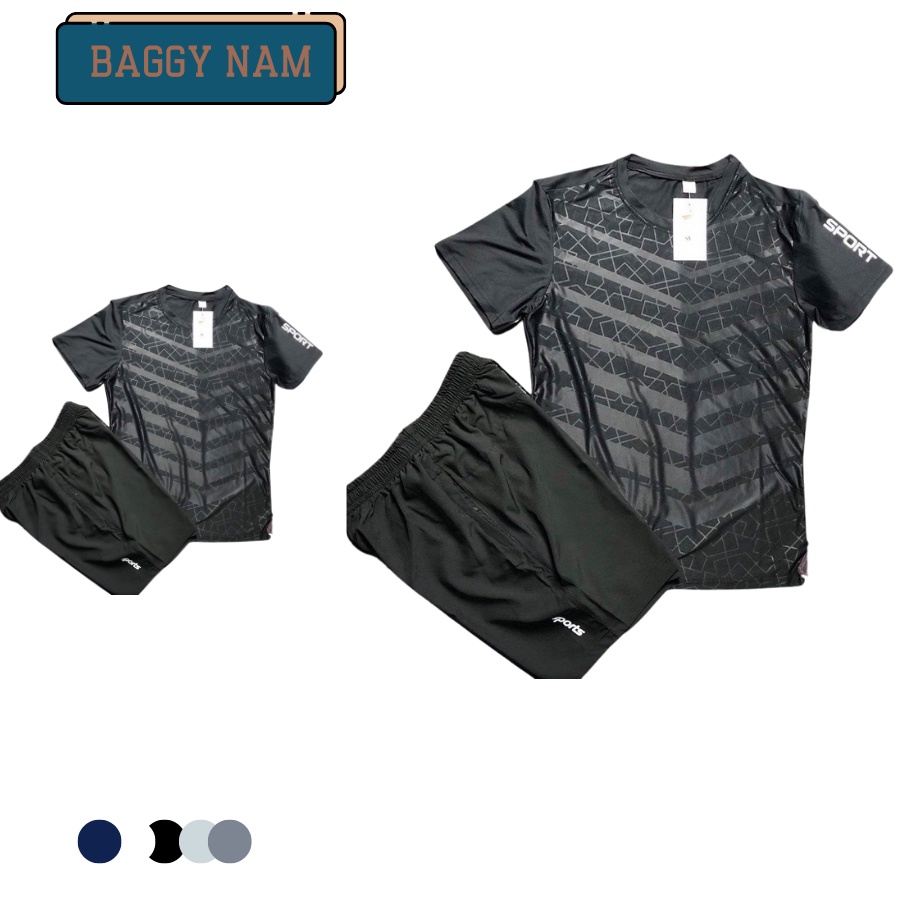 Đồ bộ thể thao nam JBAGGY cực thoáng mát thời trang không xù không nhăn vải