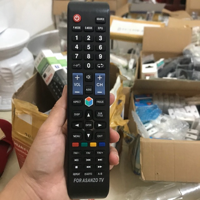 Remote tivi Asanzo smart mới