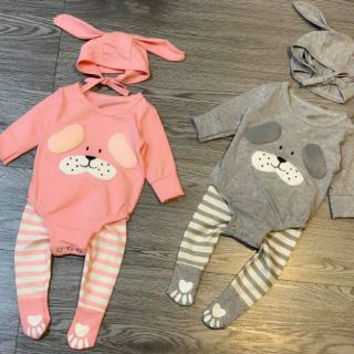 Set body suit kèm mũ