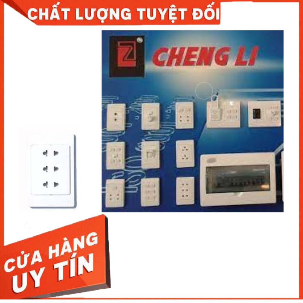 Mặt ổ cắm công tắc âm tường Chengli