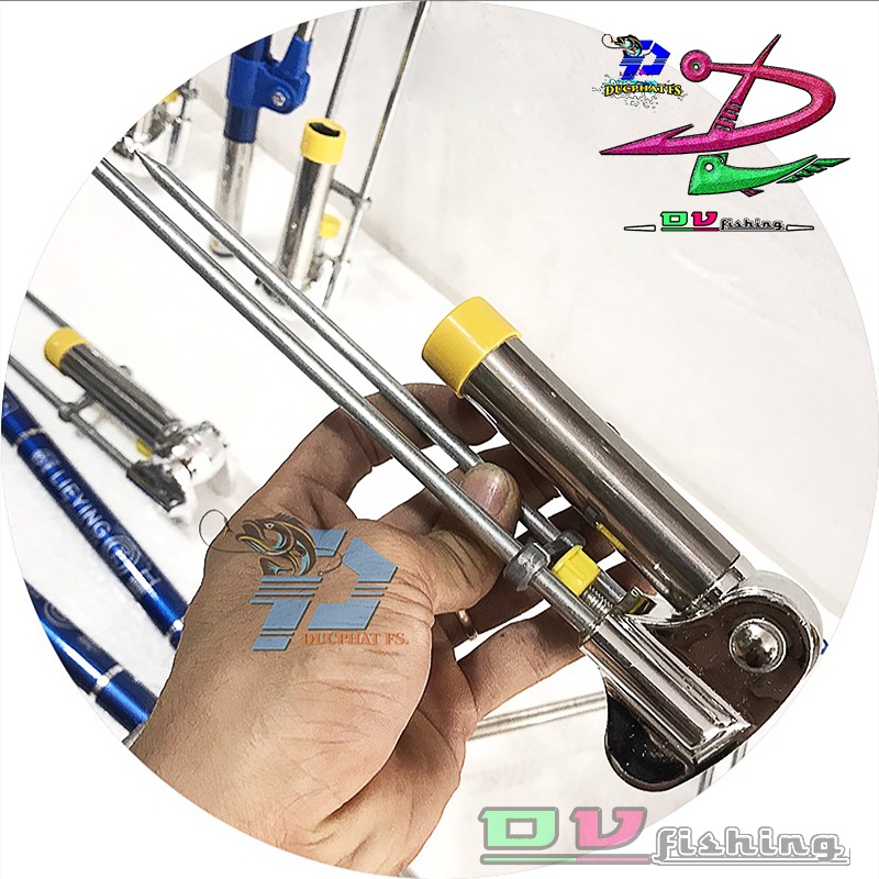 Chống cần câu đài LIEYING, câu đơn. Gác cần cadbon size 2m1-2m4