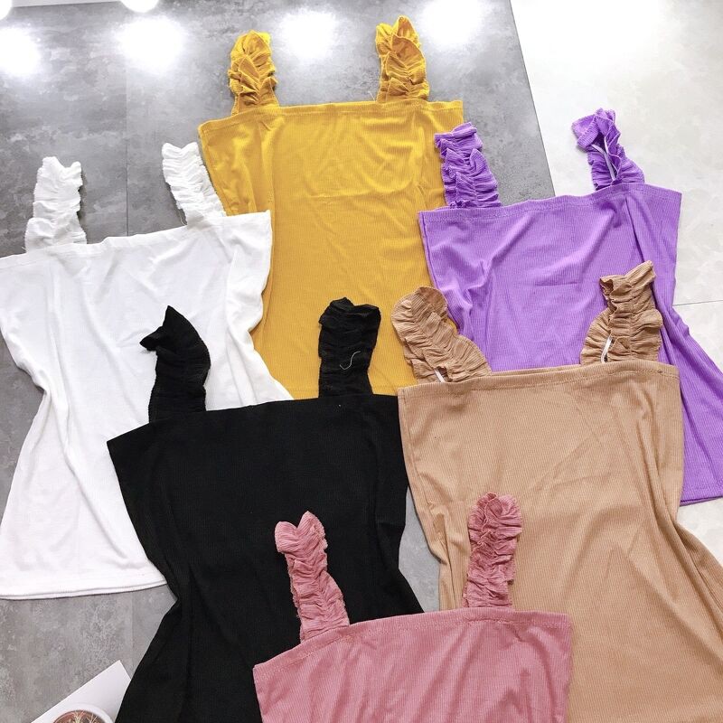 áo hai dây croptop cánh tiên nhiều màu gợi cảm