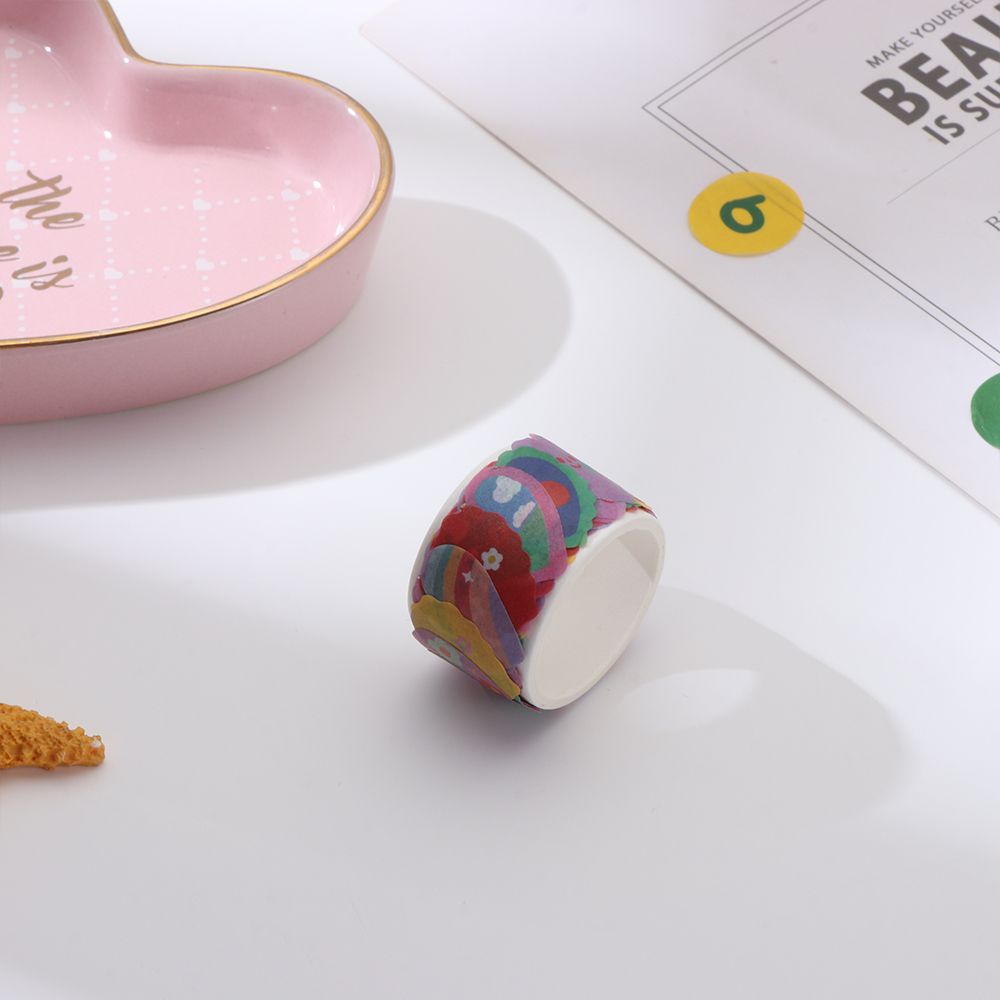 Set 100 Cuộn Băng Keo Giấy In Chữ Số Dễ Thương Dùng Để Trang Trí Đồ Thủ Công