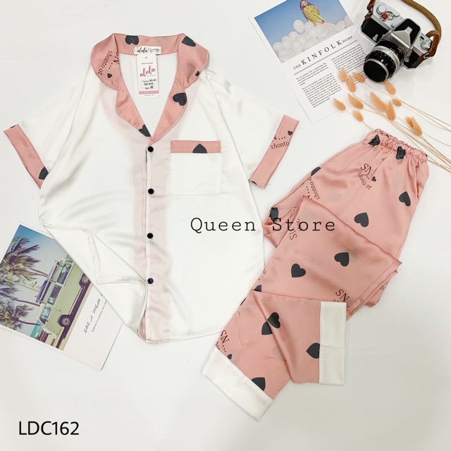 [Mã WAPUSH hoàn 12% xu đơn 99k] Bộ Ngủ Lụa Satin Cộc Dài Cao Cấp | BigBuy360 - bigbuy360.vn