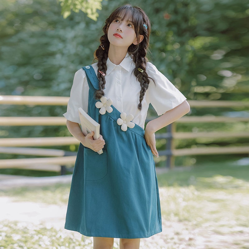 Đầm Hai Dây Mùa Hè Thắt Nơ Họa Tiết Hoa Ba Chiều Phong Cách Mới Cho Nữ