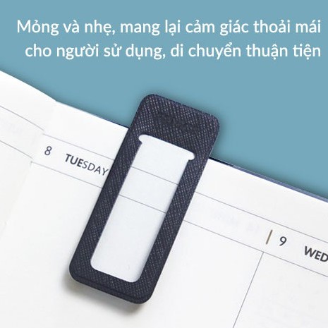 Miếng Đánh Dấu Trang Sách Có Gắn Nam Châm Bằng Da PU Tiện Dụng Đa Năng 2.5 x 6 cm - FUNSHOP - Cobi Home