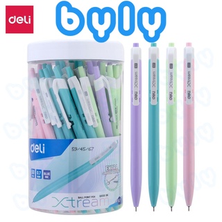 Bút bi ngòi 0.7mm Xtream - Arrow vỏ nhiều màu Deli mực xanh