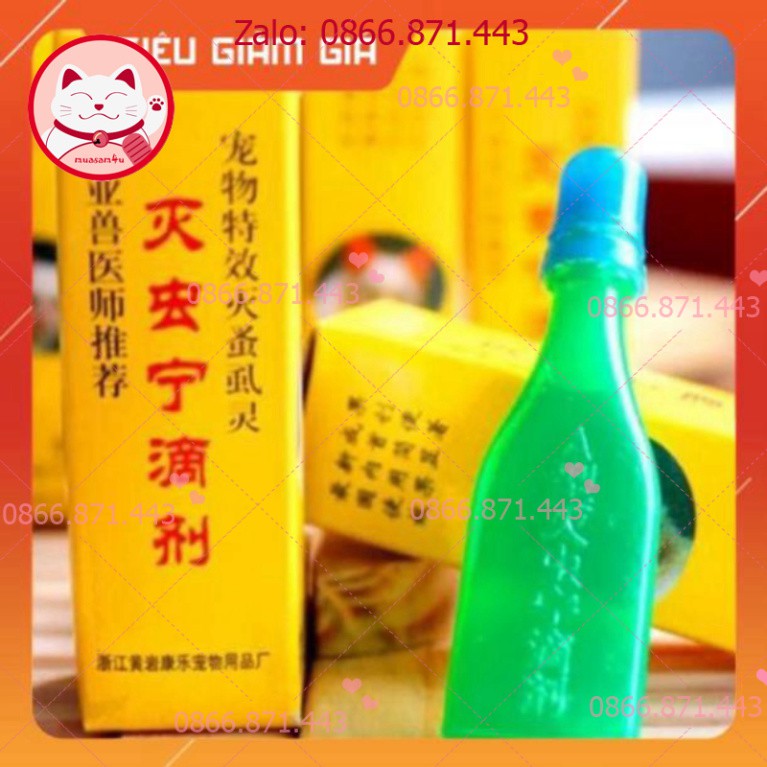 Nhỏ gáy tiêu diệt ve rận chó mèo - Nhỏ gáy tiêu diệt ve rận cho chó mèo 2.5ml - petshop số