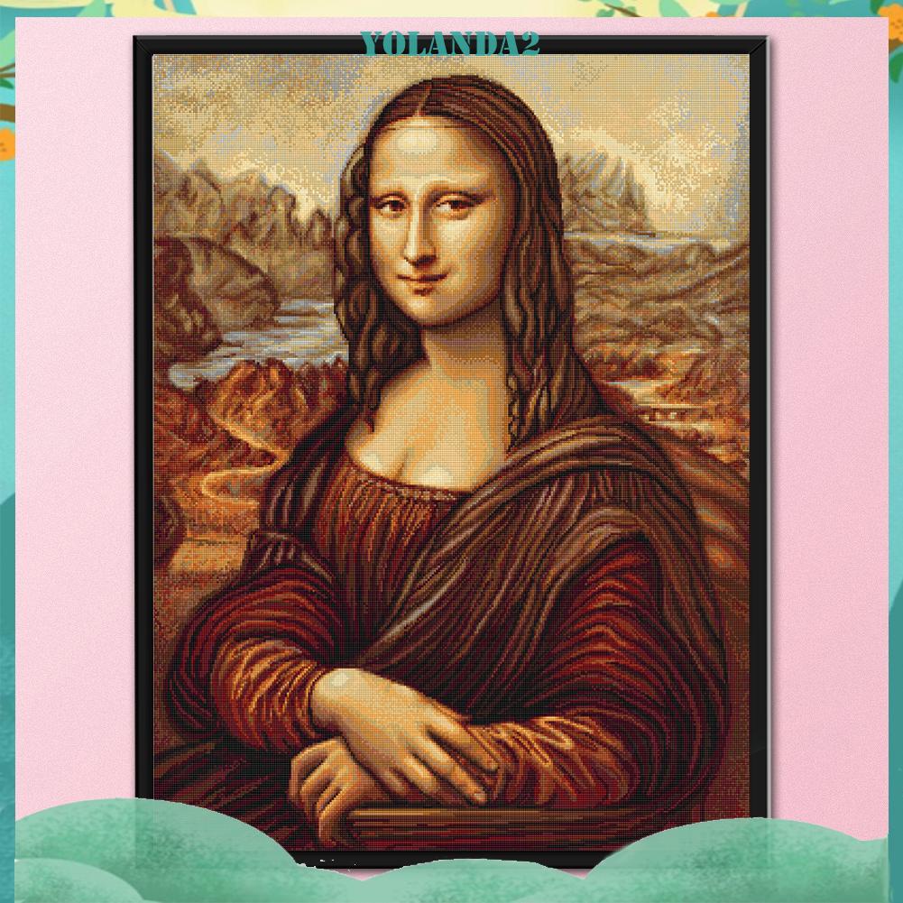 Bộ tranh thêu chữ thập hình Mona Lisa 11CT toàn bộ