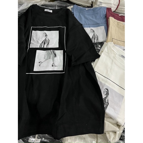 ÁO THUN, ÁO PHÔNG 3158 CHẤT COTTON PHỦ TUYẾT NHUNG FORM RỘNG MÀU ĐỎ ĐÔ