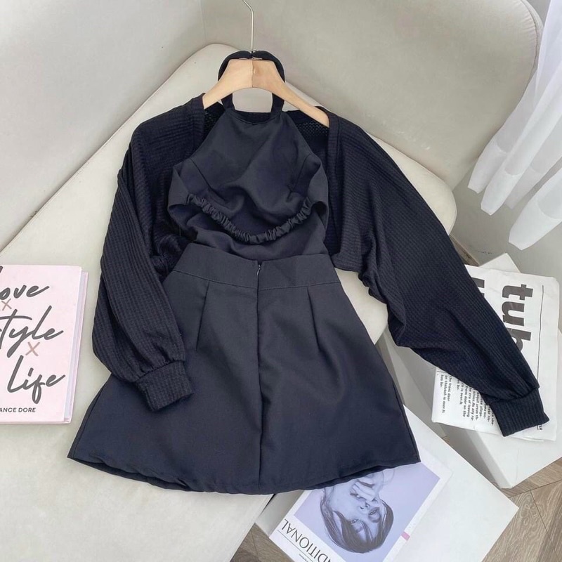 Set đầm + khoác Chitchitstore | BigBuy360 - bigbuy360.vn
