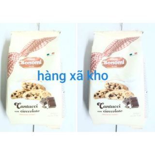 bánh qui bonomi ý  socola chip và hạnh nhân gói 200gr date:12.2020