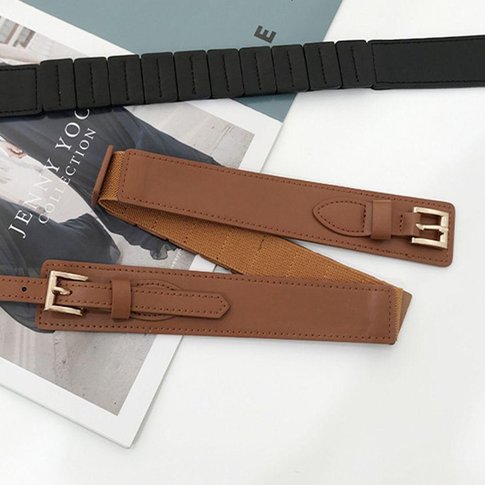 Thắt Lưng Da PU Khóa Kim Loại Thiết Kế Đơn Giản Dễ Phối Đồ Cho Nữ