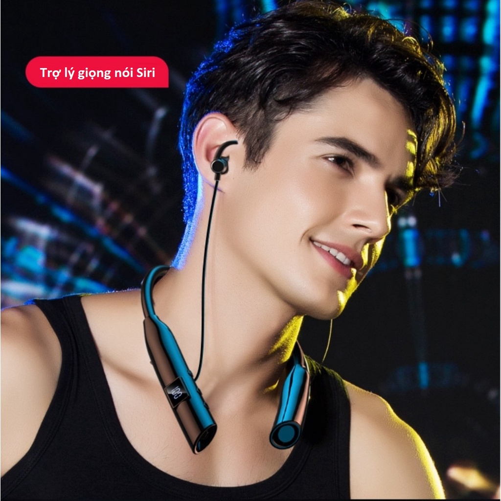 Tai Nghe Bluetooth 5.2 Pin Khủng 1000mAh Sử Dụng Lên Đến 100 Giờ , Hiển Thị Led Báo % Pin Tiện Dụng .