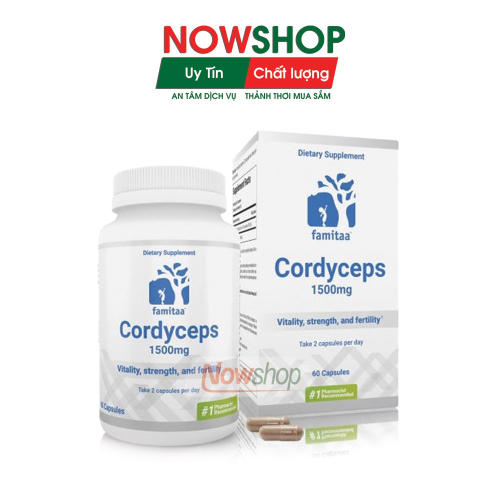 Cordyceps Famitaa, Thuốc bổ chính hãng, bồi bổ cơ thể, tăng cường sinh lực, nâng cao sức khỏe từ Đông Trùng Hạ Thảo