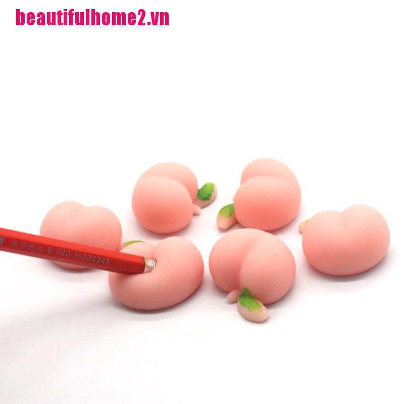 Đồ Chơi Xốp Squishy Giảm Stress Hình Quả Đào Nhiều Màu Dễ Thương Cho Bé