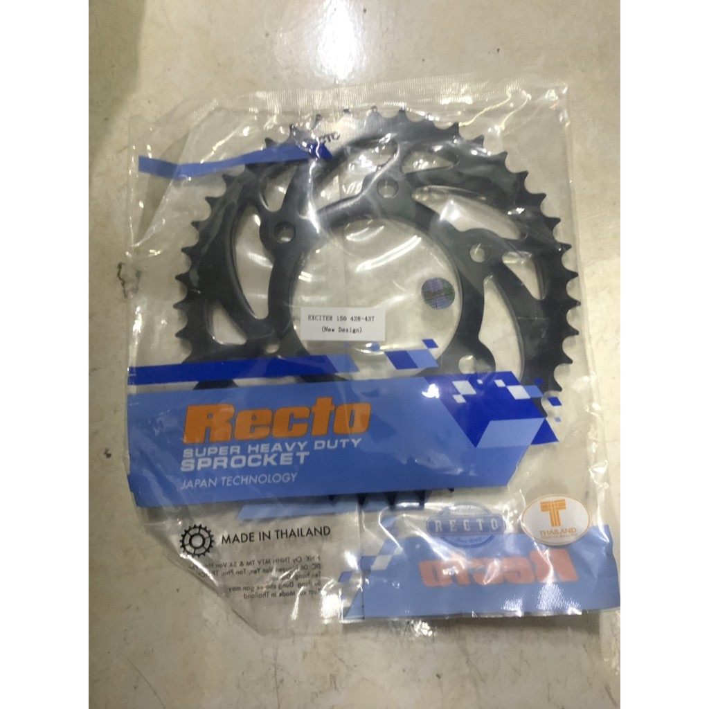 dĩa tải 43 T xe exciter 150 hiệu recto