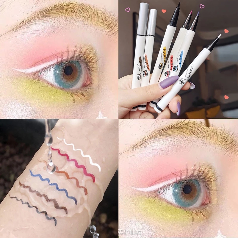 [Hàng mới về] Bút Kẻ Mắt Nước Tông Lì Khô Nhanh Chống Nước 6 Màu Tùy Chọn