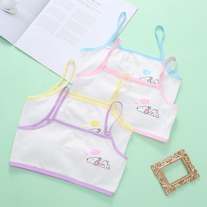 Áo Lót Dây Thoáng Khí Dễ Thương Dành Cho Các Bé Gái 7-12 Tuổi