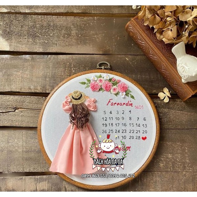 DIY tập thêu Gói vật liệu Thêu Tranh Kỷ niệm Đám cưới Ngày lễ Gia đình - Bạn tự thêu quà tặng  - Bách hóa Na Na