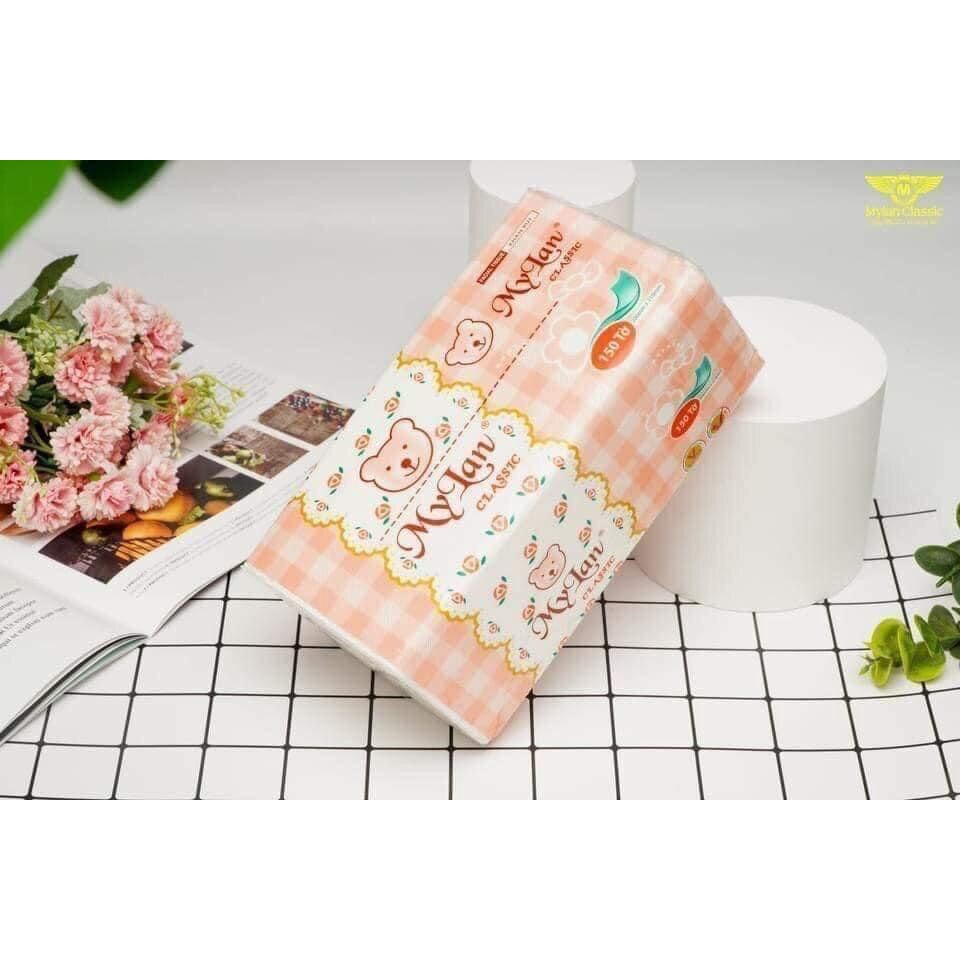 Combo 4 Gói  Khăn Giấy rút lau bếp đa năng Mylan, Thấm sạch dầu mỡ ,Hàng Việt Nam chất lượng