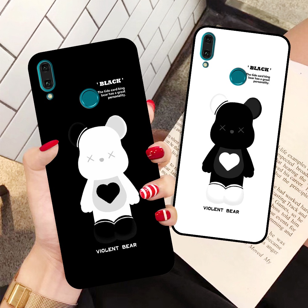 Ốp Huawei Y9 2019 / Y9 Prime 2019 in hình họa tiết Mountain, Be@rbrick dễ thương (T13 - T18)