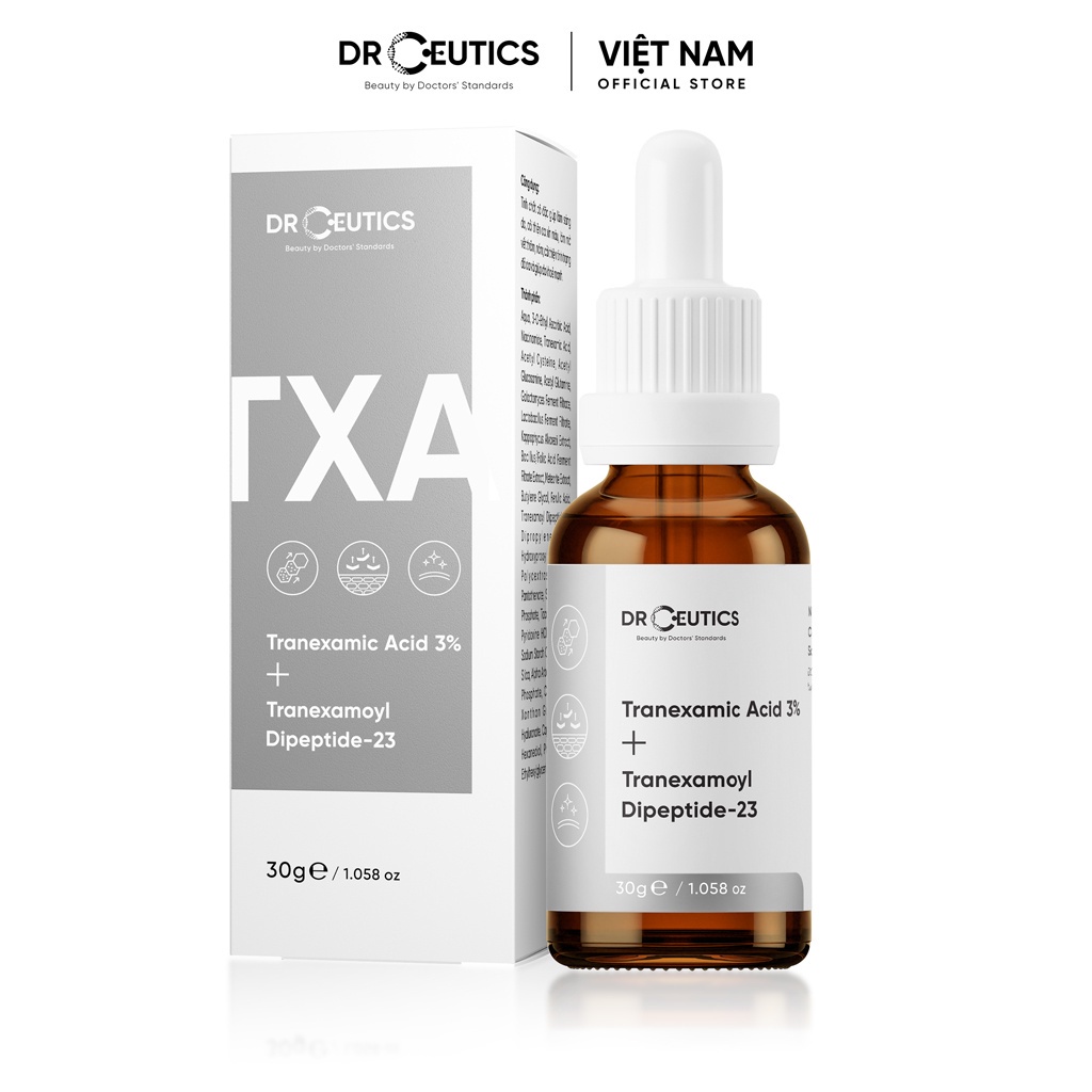 Serum DrCeutics Mờ Thâm, Nám, Sáng Da, Giảm đỏ da Tranexamic Acid 3% Tranexamoyl Dipeptide - 23