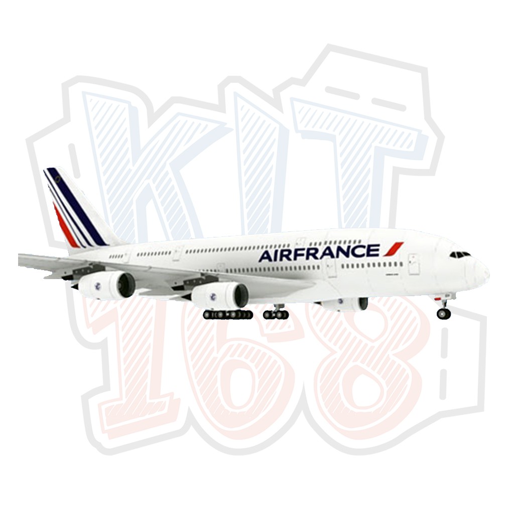 Mô hình giấy máy bay Air France Airbus A380
