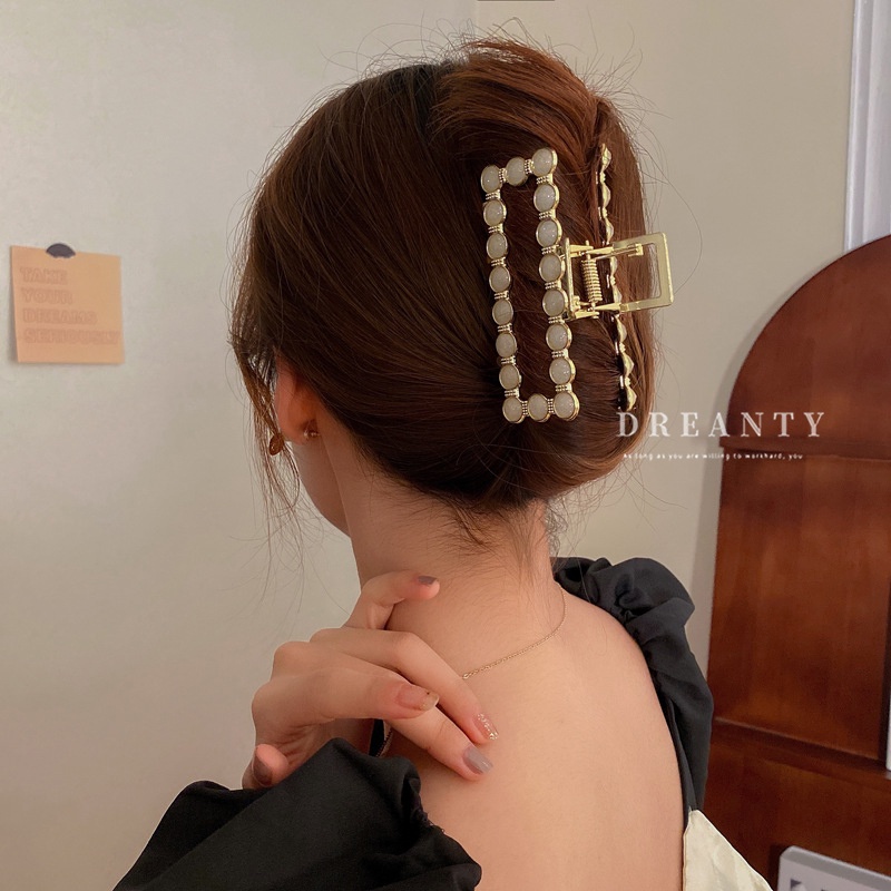 Kẹp Kim Loại Hình Học Đơn Giản Thời Trang Cao Cấp