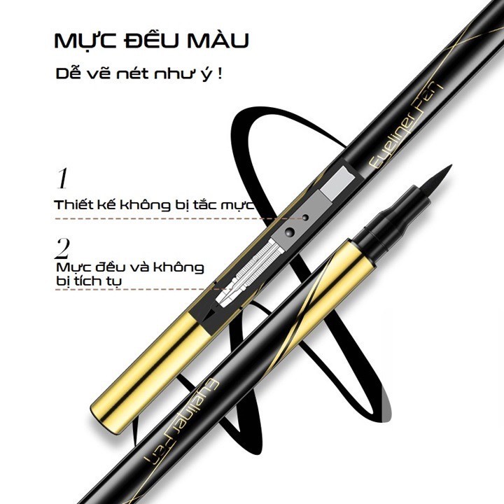 Bút kẻ mắt Lameila không lem, không trôi eyeliner pen