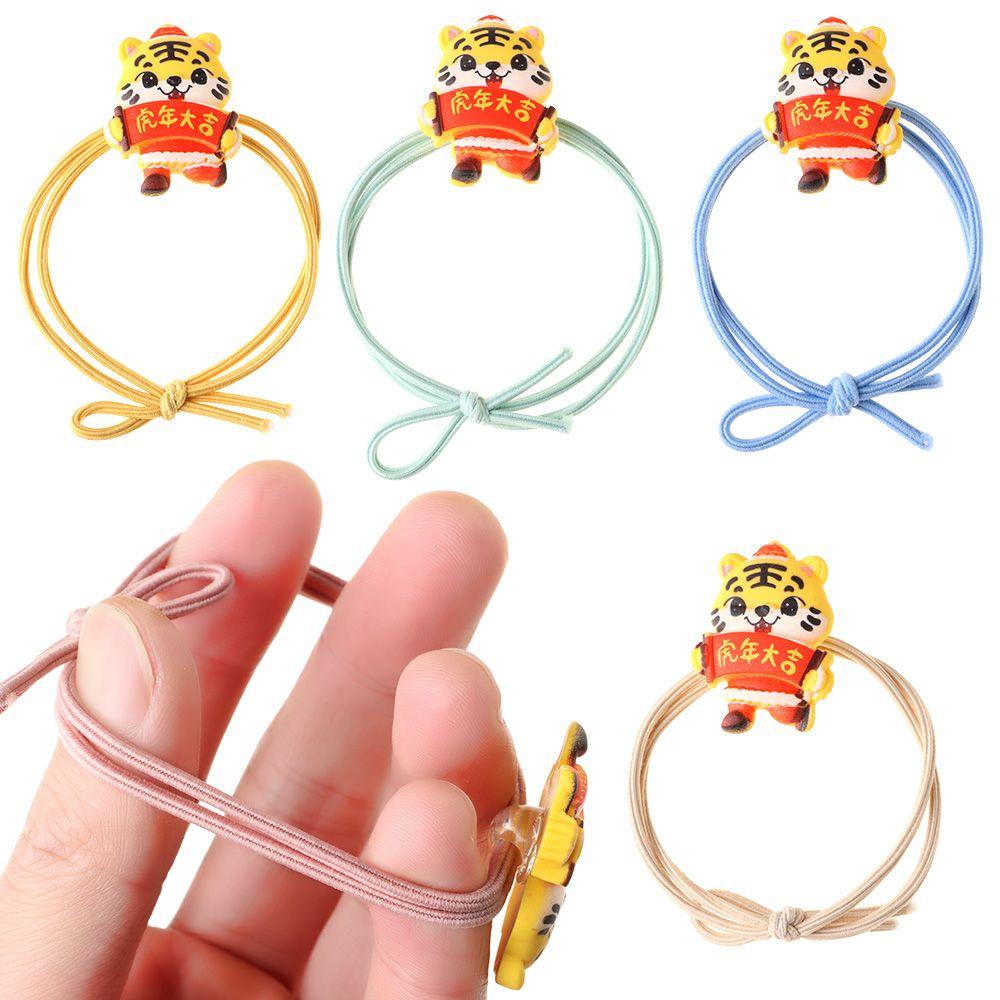 ORIENTLII Dây Buộc Tóc Cao Su Co Giãn Ngọt Ngào Cho Nữ