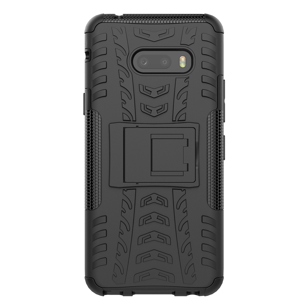 Ốp điện thoại nhựa TPU mềm có giá đỡ chống sốc cho LG V50S ThinQ G8X