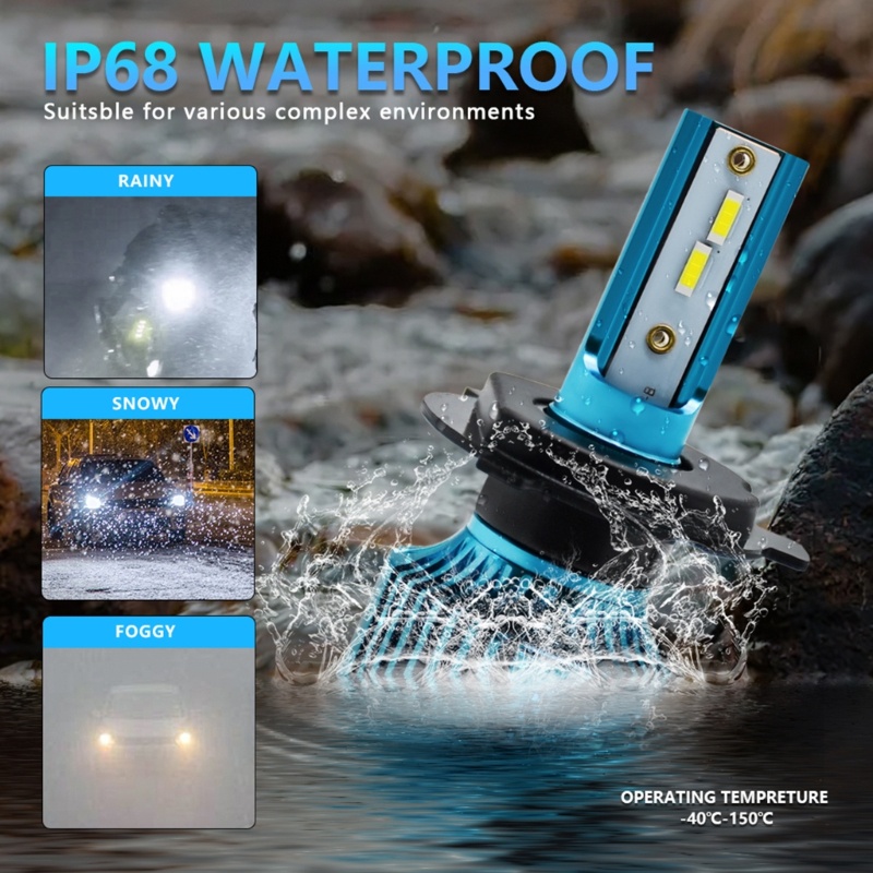 Bóng Đèn Pha LED 100W 10-32V Ánh Sáng Cao / Thấp Chuyên Dụng Cho Xe Hơi